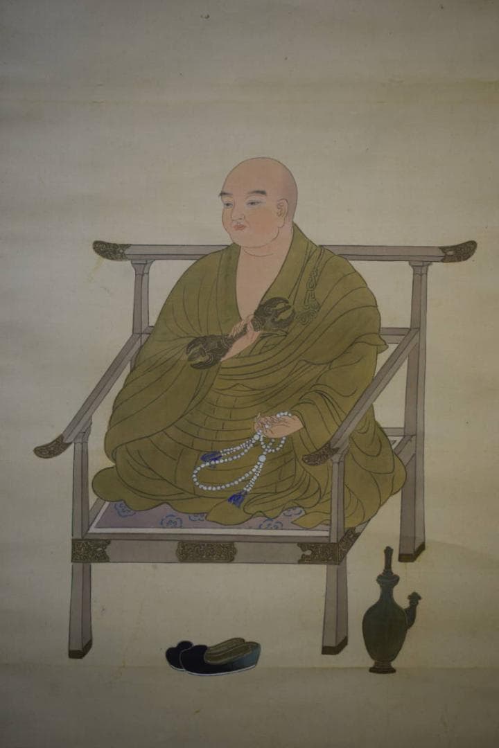 不詳作者不明/弘法大師図/十三佛/十三仏/双幅/布袋屋掛軸HF-345