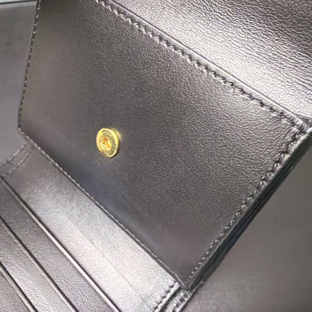 セリーヌ スモール フラップウォレット トリオンフ カーフスキン 三つ折り財布