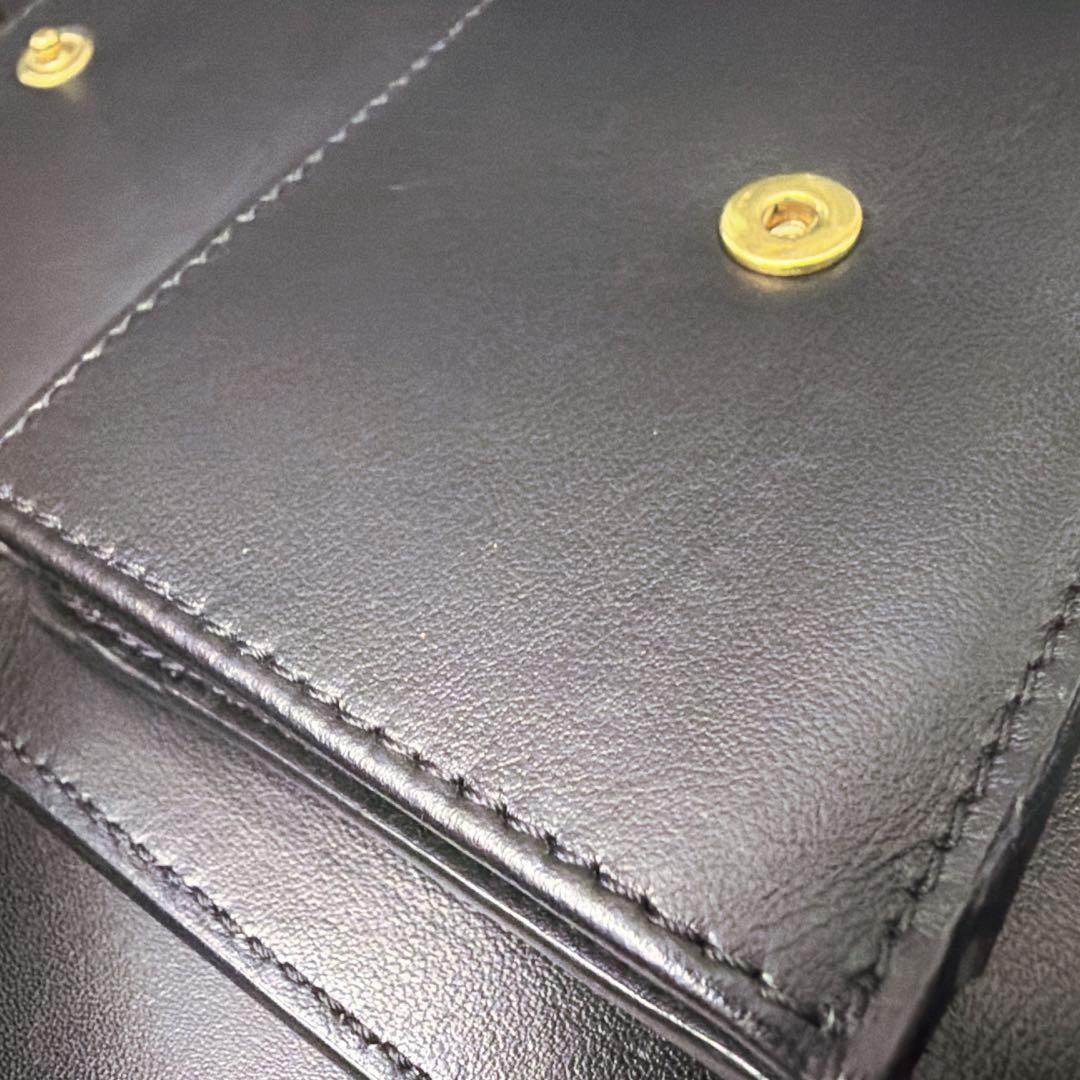 セリーヌ スモール フラップウォレット トリオンフ カーフスキン 三つ折り財布