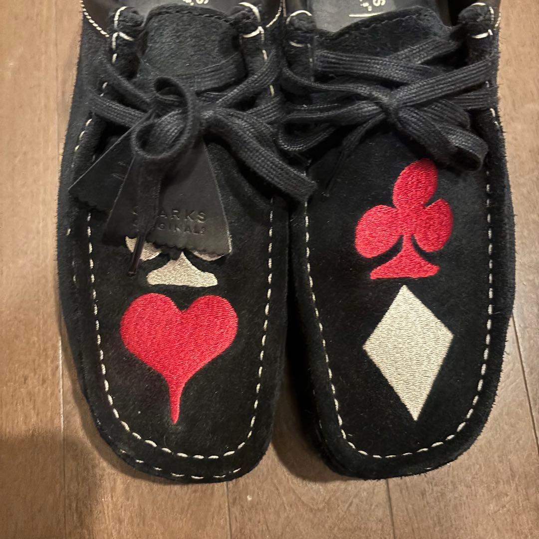 stussy CLARKS コラボトランプモチーフ モカシンシューズ　レア