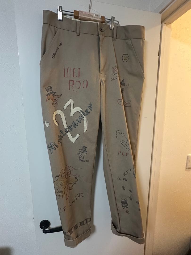 パンツ WEIRDO WIND UP PANTS HAND PAINT W36