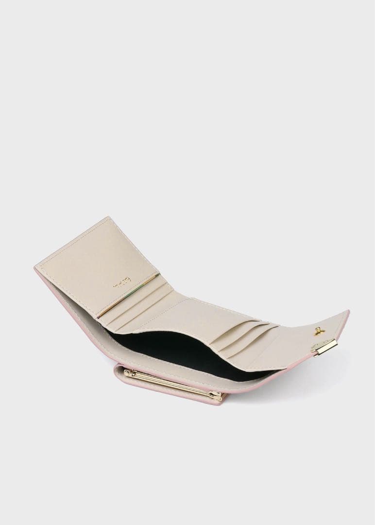 【paul smith（ポールスミス）】ラブレター ピンク 三つ折り財布 がま口