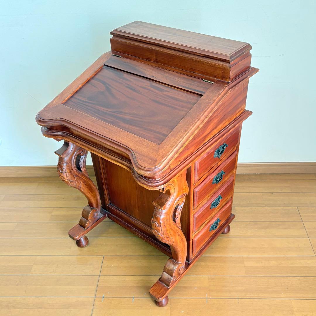 【希少・レトロ】英国アンティーク ダベンポートデスク ライティングデスク