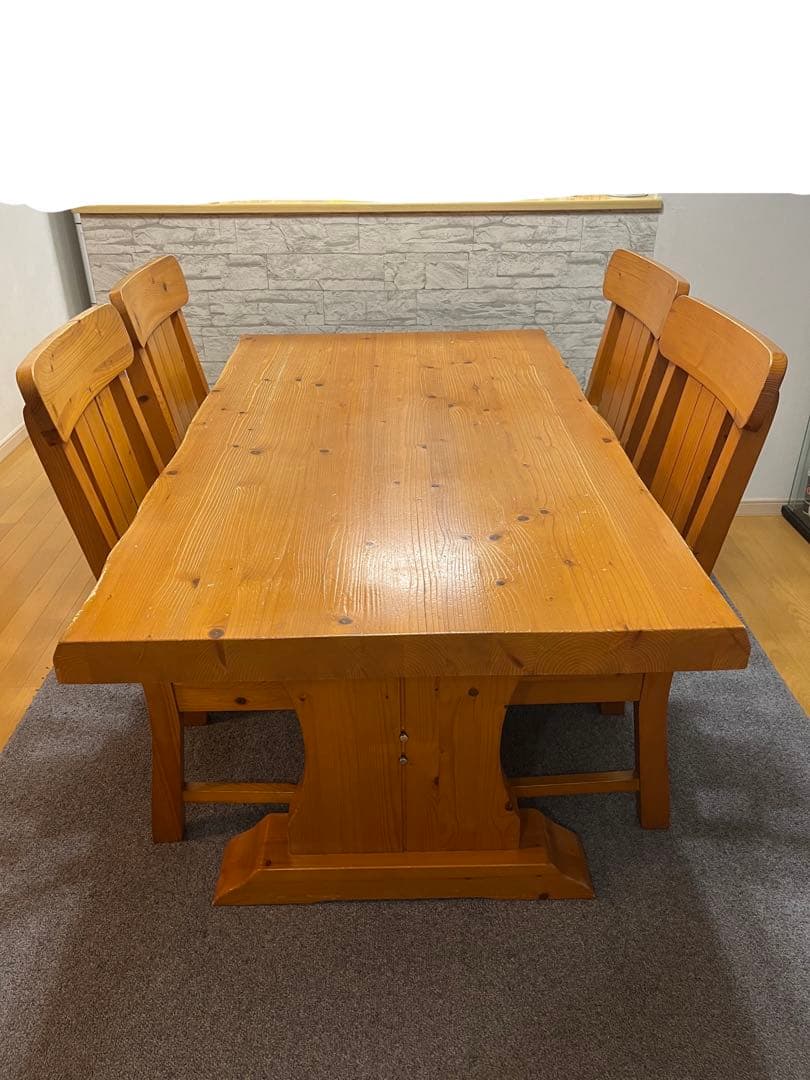 木製ダイニングテーブル セット　椅子4脚