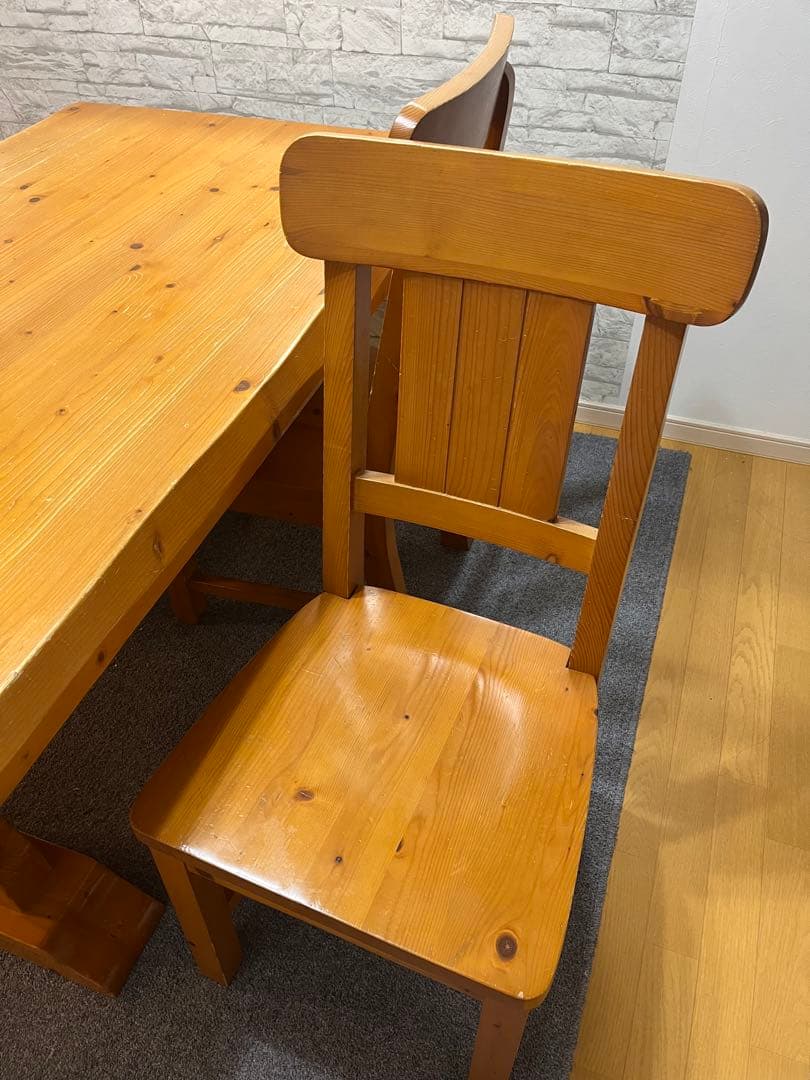 木製ダイニングテーブル セット　椅子4脚
