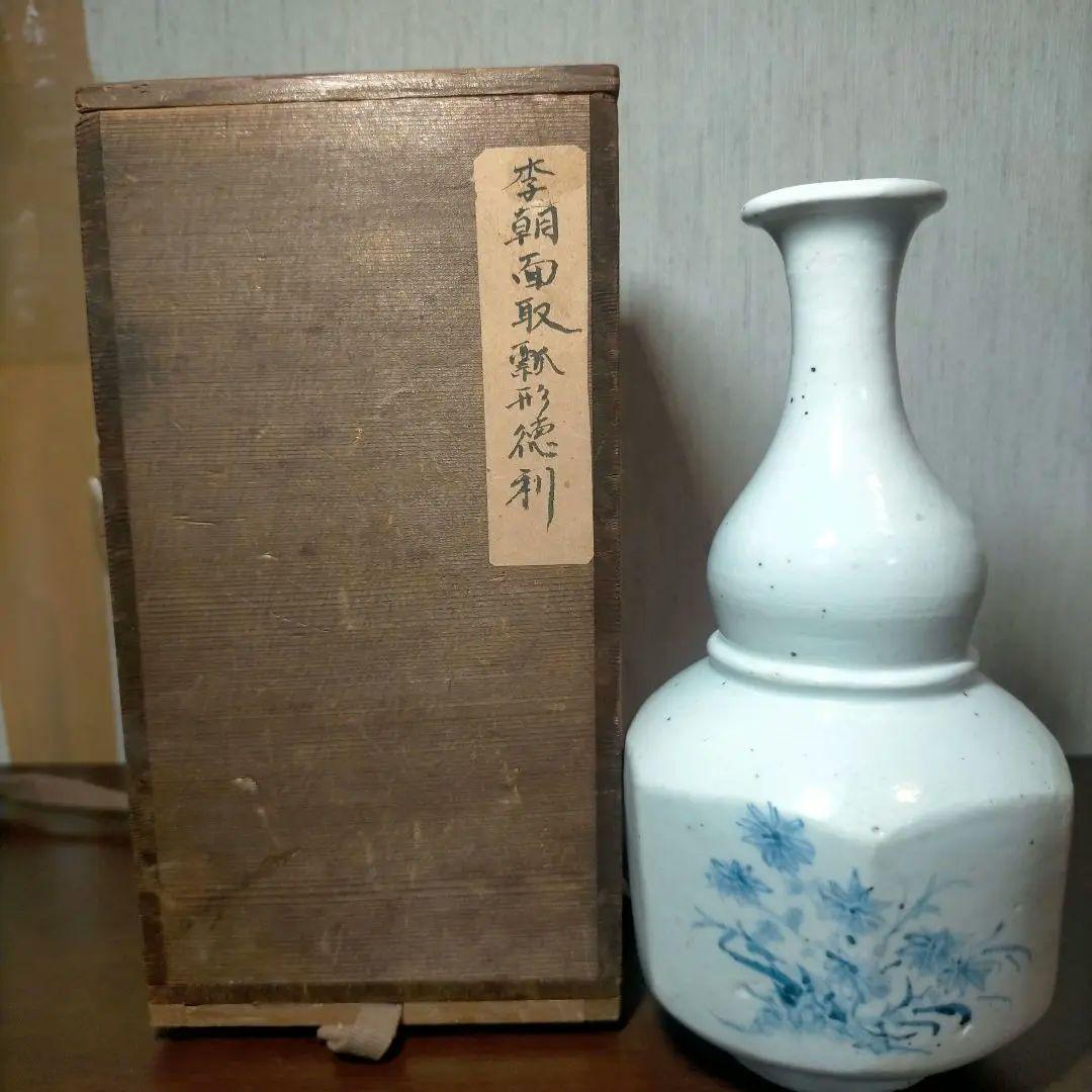 李朝面取瓢形徳利