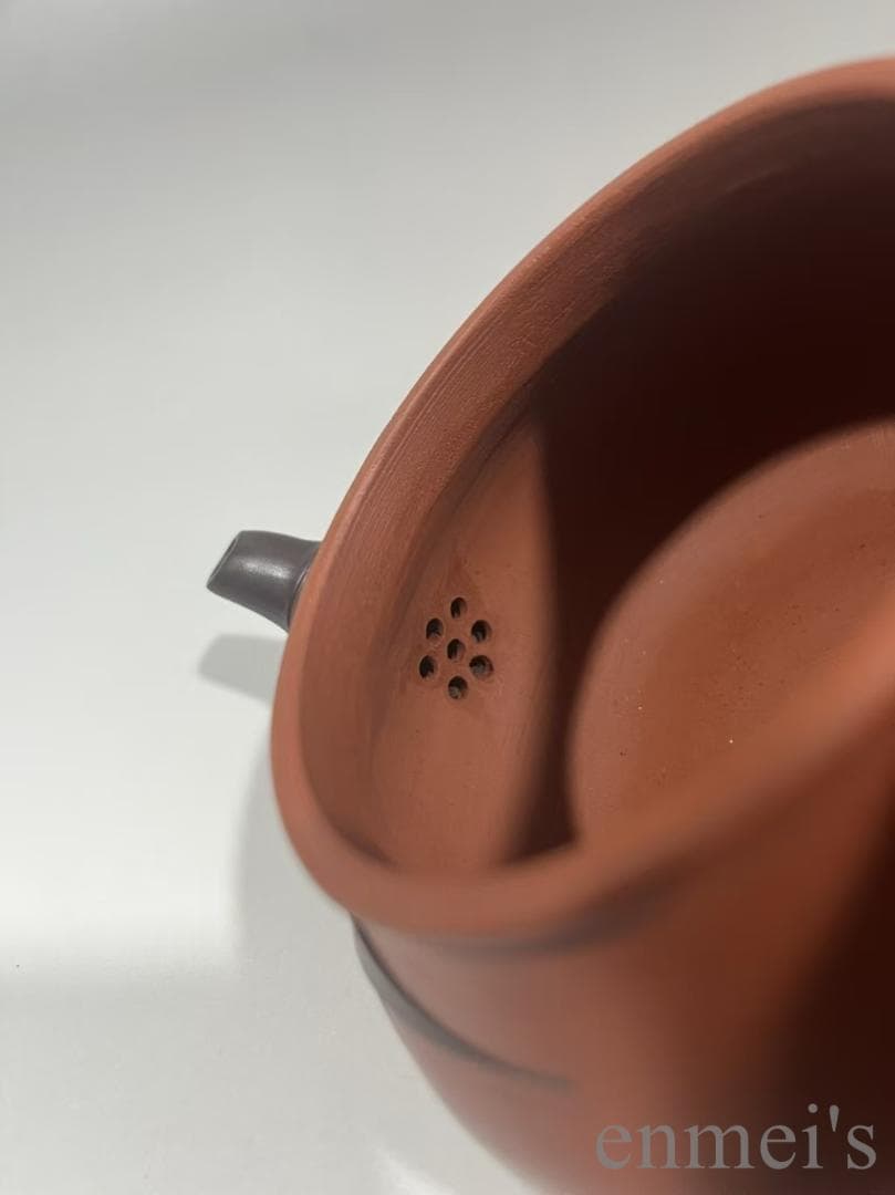 中国古美術 中国宜興 紫砂壺 歳寒三友壺 底款:顧景舟 原鉱紅泥 急須 陶器茶器