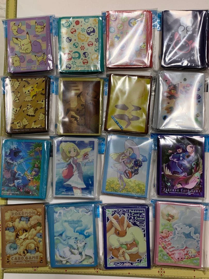 ポケモン カードスリーブ バラ売り ピカチュウ リーリエ等