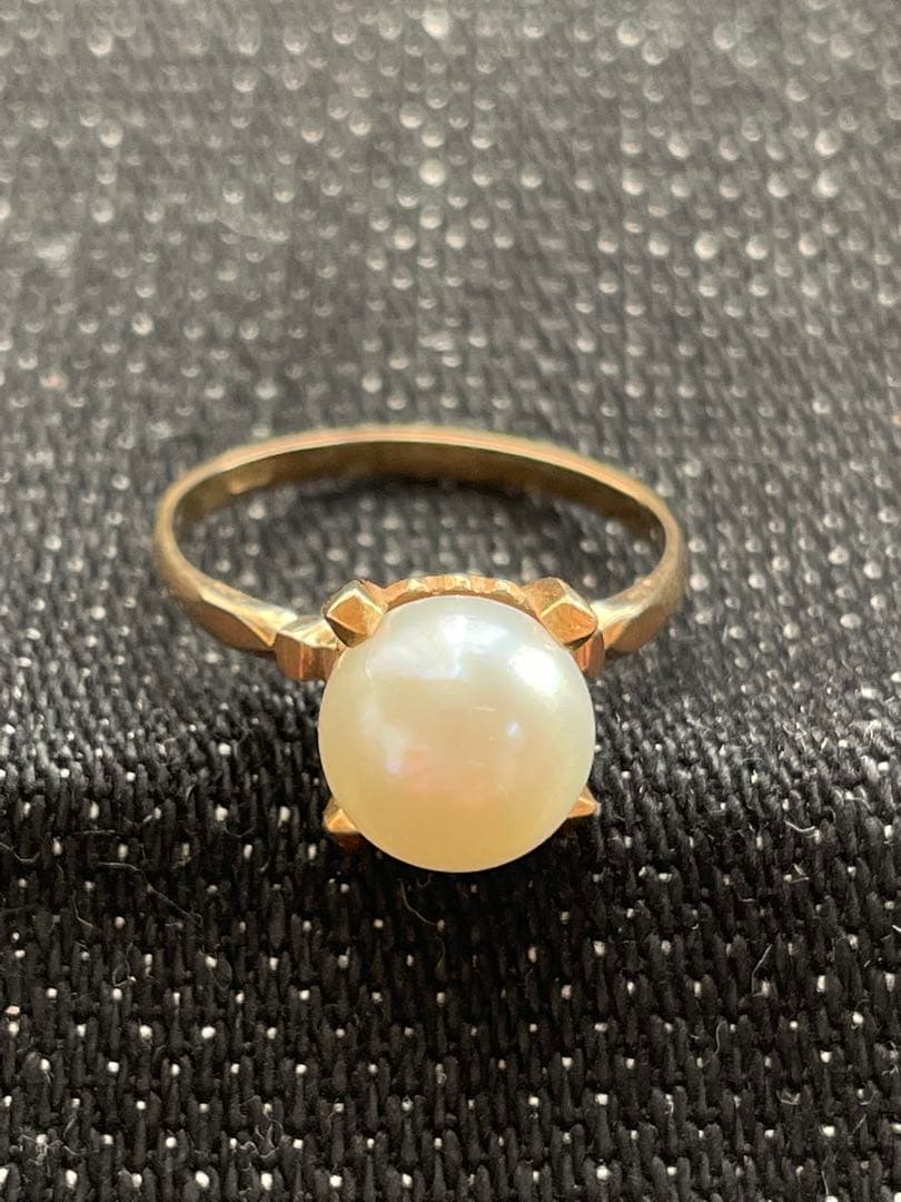 18金 K18 指輪 レトロ リング 12.5号くらい