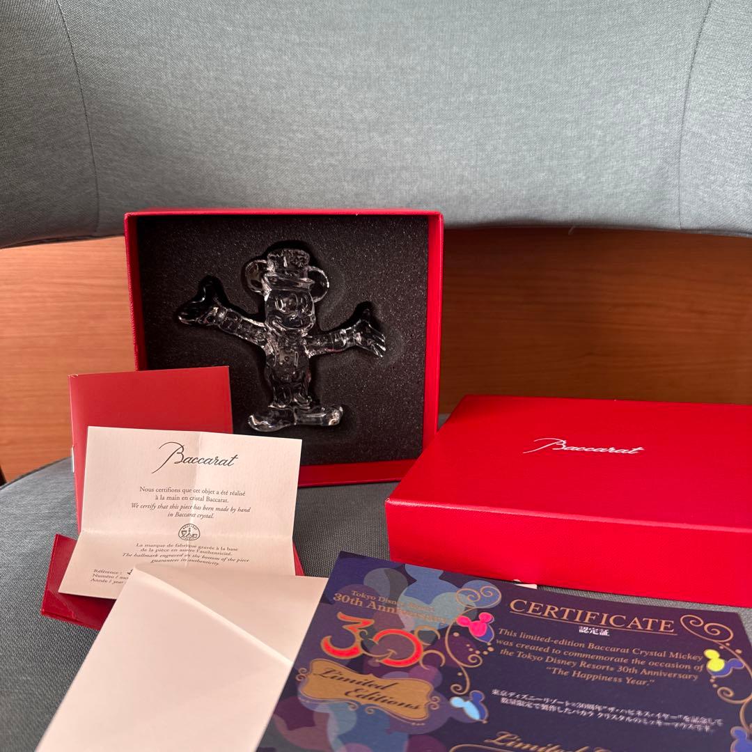 東京ディズニーリゾート30周年　バカラ　クリスタル　ミッキーマウス