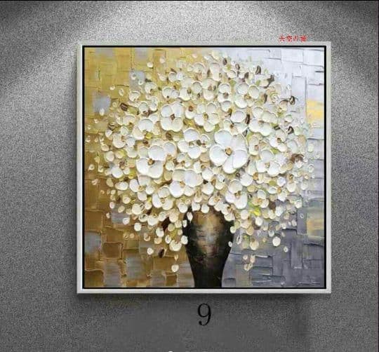 ※純粋な手描きの絵画 花 応接間掛画 玄関飾り 廊下壁画6