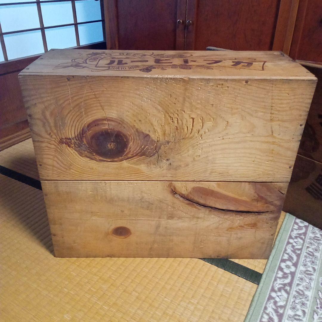 アンティーク木箱　カブトビール　E−660