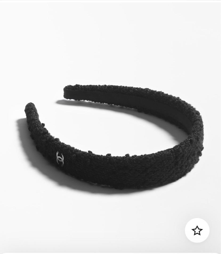 CHANEL（シャネル）ヘアバンド（カチューシャ）ツィード ブラック 新品未使用