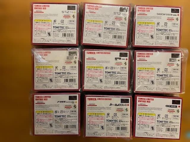 トミカリミテッドヴィンテージNEO フェラーリ　9台セット