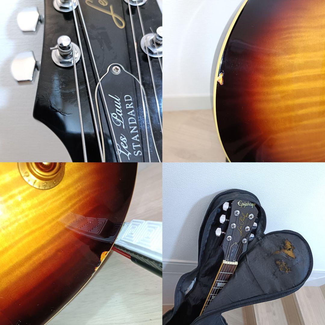 Epiphone レスポールスタンダード ダークブラウンバースト フレイム杢