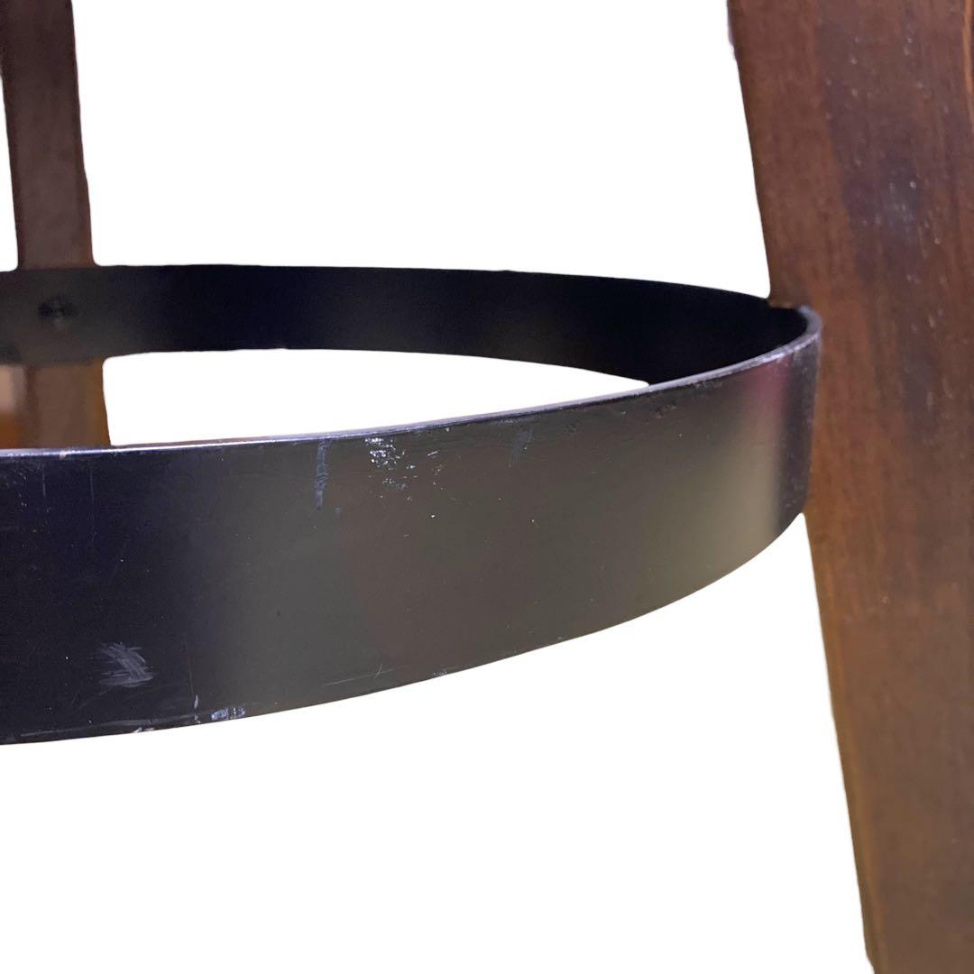 ①【ヴィンテージ】カリモク ルスティック ハイチェア バースツール スツール