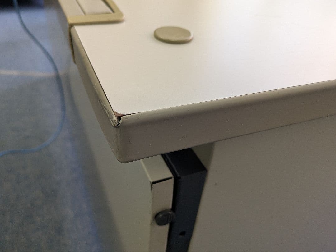 【愛知引取り限定】スチールデスク&引き出し&椅子セット