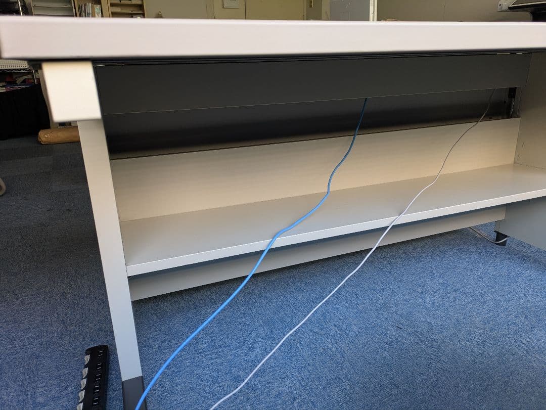 【愛知引取り限定】スチールデスク&引き出し&椅子セット