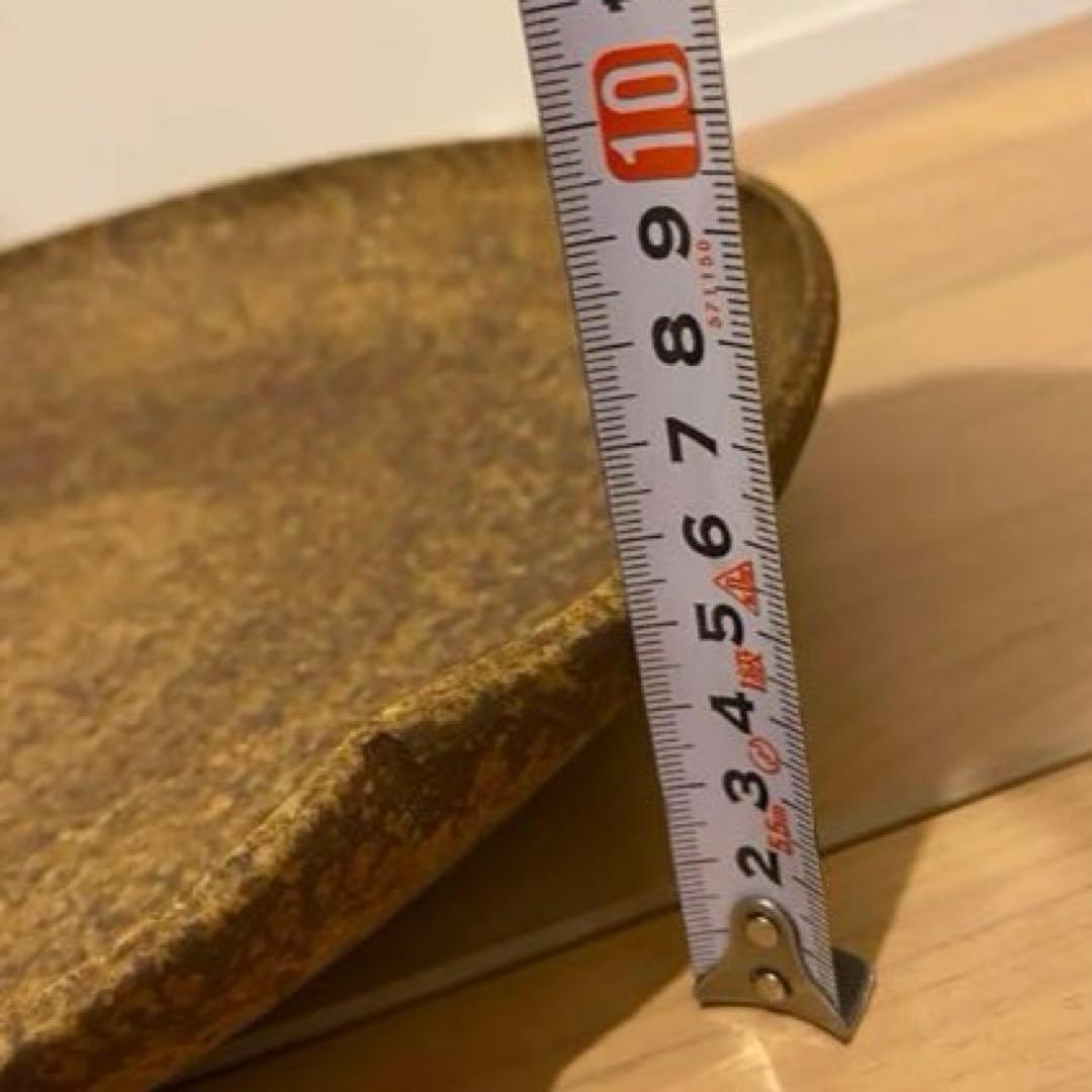 【未使用品】萩伊羅保線文字鉢　野坂康起造　共箱　布付き　山口県指定無形文化財