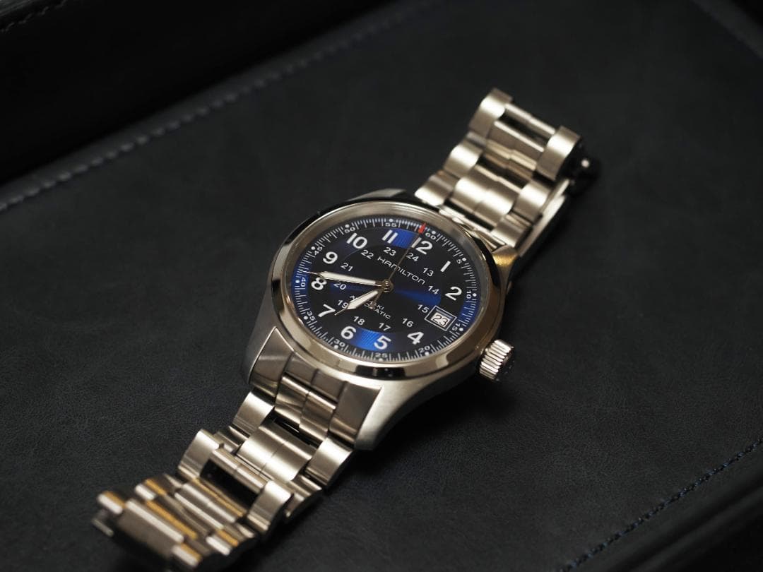 そまみち ハミルトン　カーキ フィールド Auto 38 mm