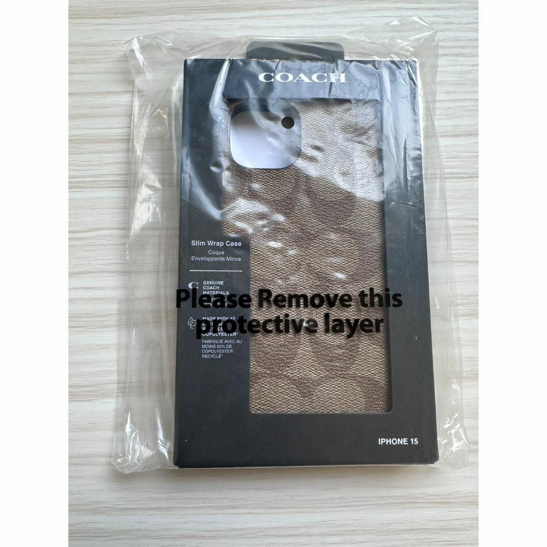 COACH iPhone15PROケース シグネチャー キャンバス CO-416