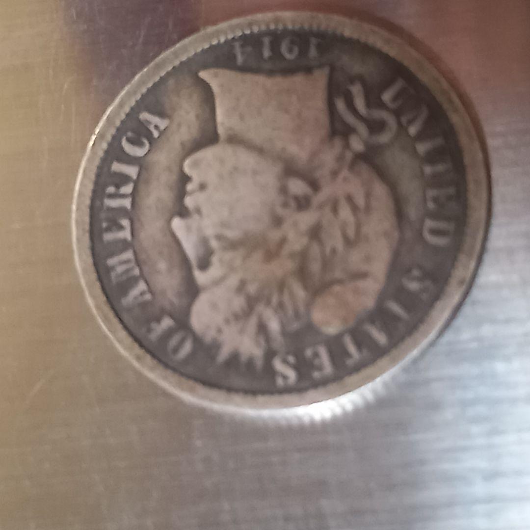 レア 銀貨 1914年 アメリカ 1ダイム バーバー ミントD