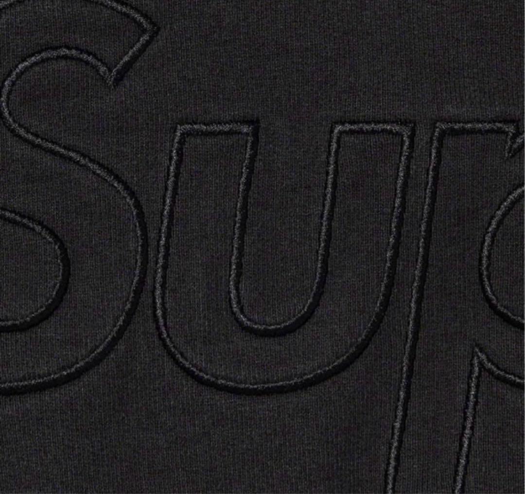 シュプリーム ハーフジップスウェットブラック