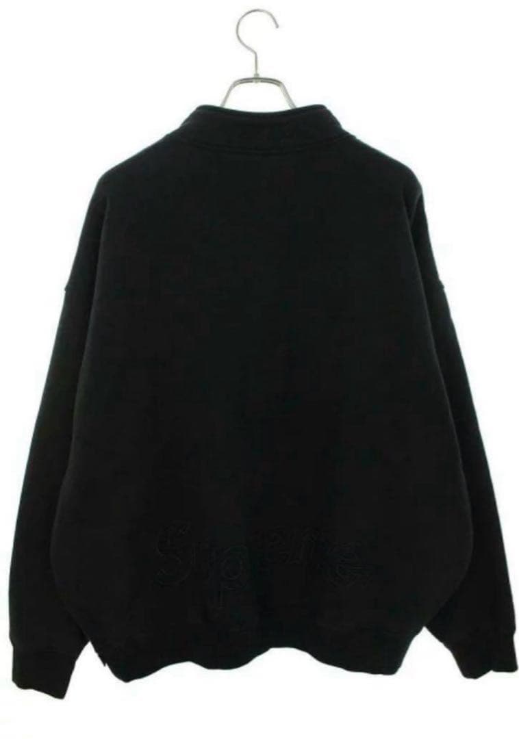 シュプリーム ハーフジップスウェットブラック