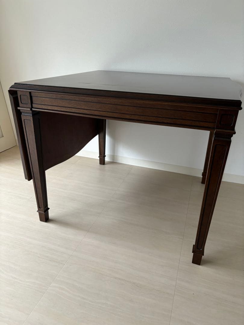 【MARUNI /マルニ木工】地中海ロイヤルダイニングテーブル 伸縮 拡張デスク