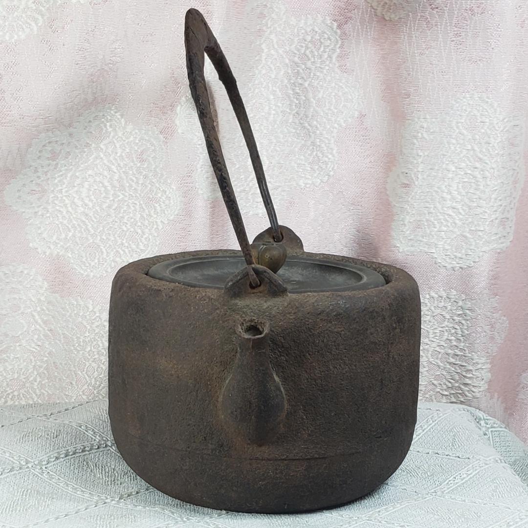 ◆龍文堂 安之介 胴縦銘 道安型 鉄瓶◆検）亀文堂 雨宮宗 金寿堂 光玉堂