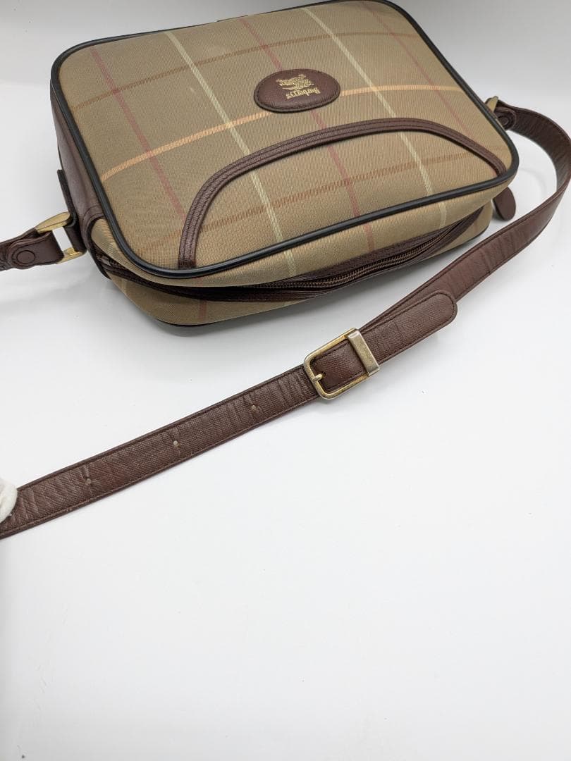 良品✨ バーバリー ショルダーバッグ キャンバス ベージュ 0LF