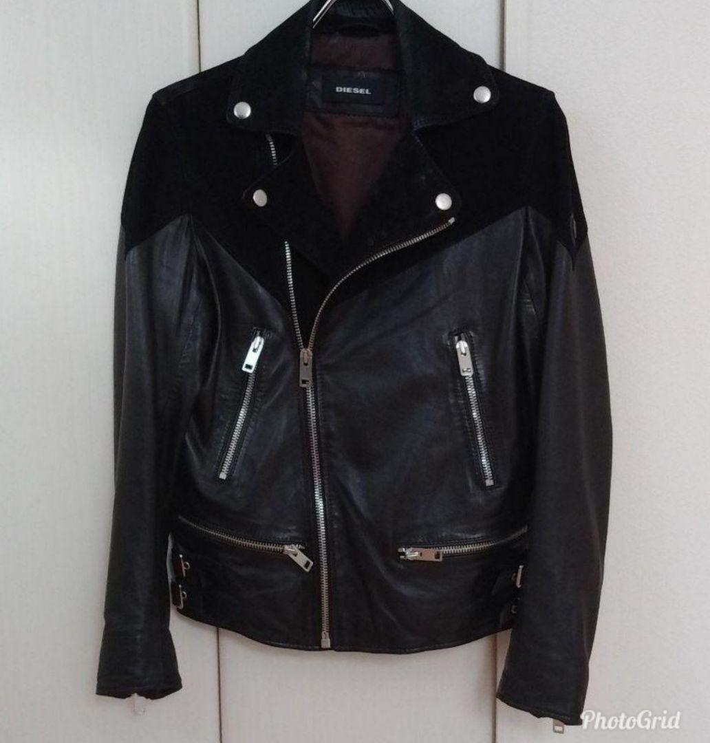 まるおDIESEL ディーゼル レザー ライダース ジャケット