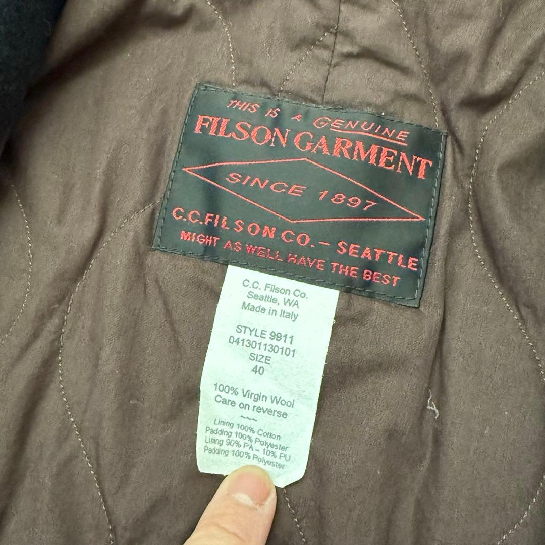 イタリア製【フィルソン】ブラックレーベル　レイルロードマンズコート　マッキーノ