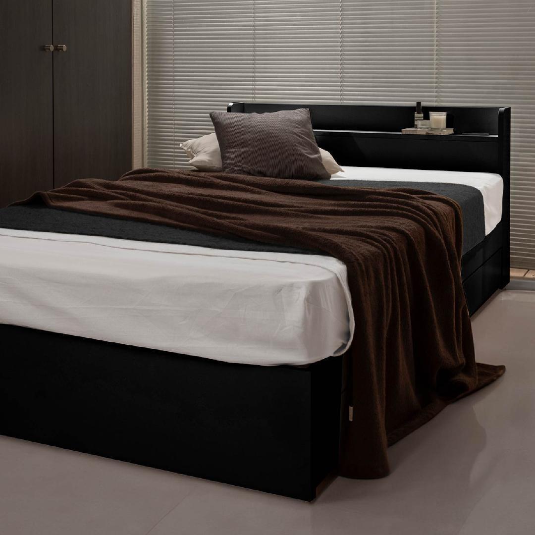 シングル ベッドフレー ム 単品 引き出し 収納 新品送料込 最短翌日着