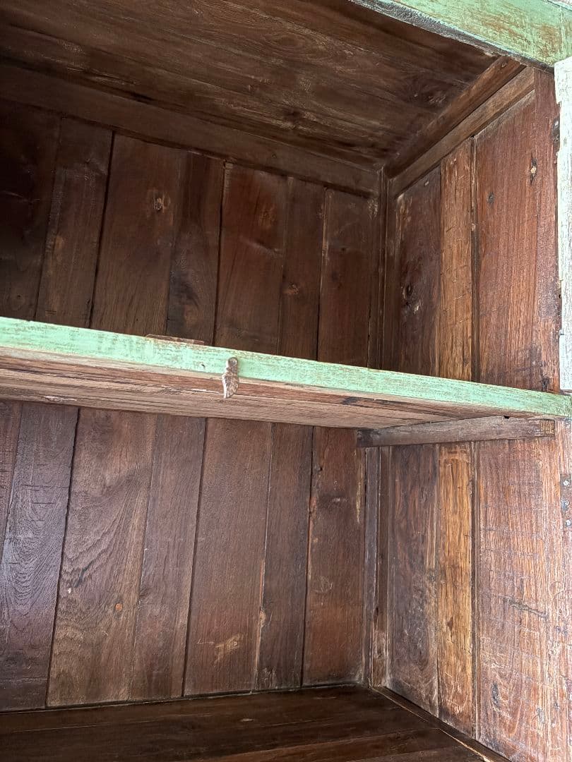 アンティーク キャビネット 民芸 家具 ビンテージ インド/フランス 食器棚