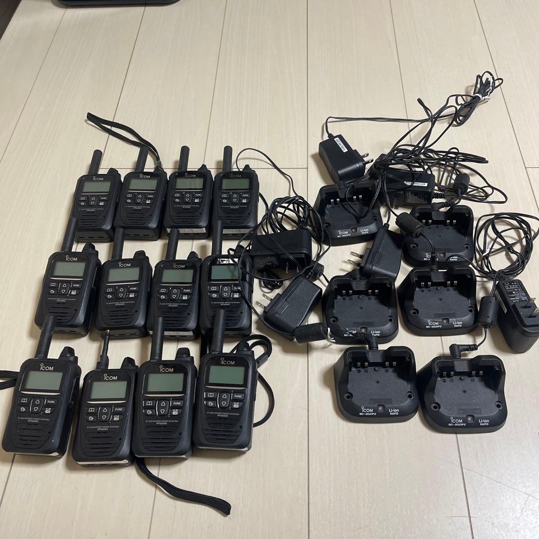 (美品)ICOM アイコム IP500H 12台　6台充電器セット