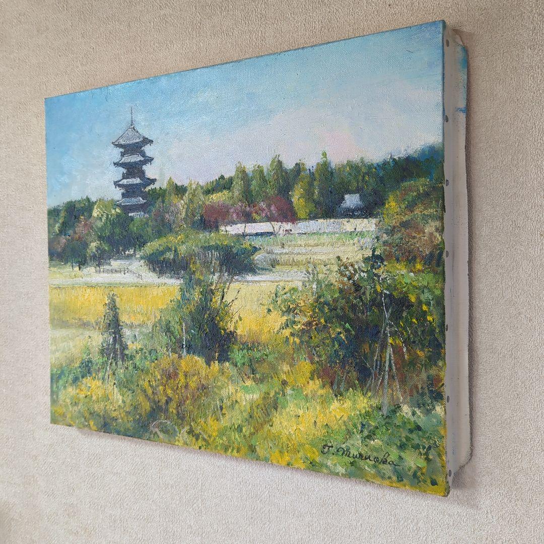 F8号油彩画（額縁入り)No.90