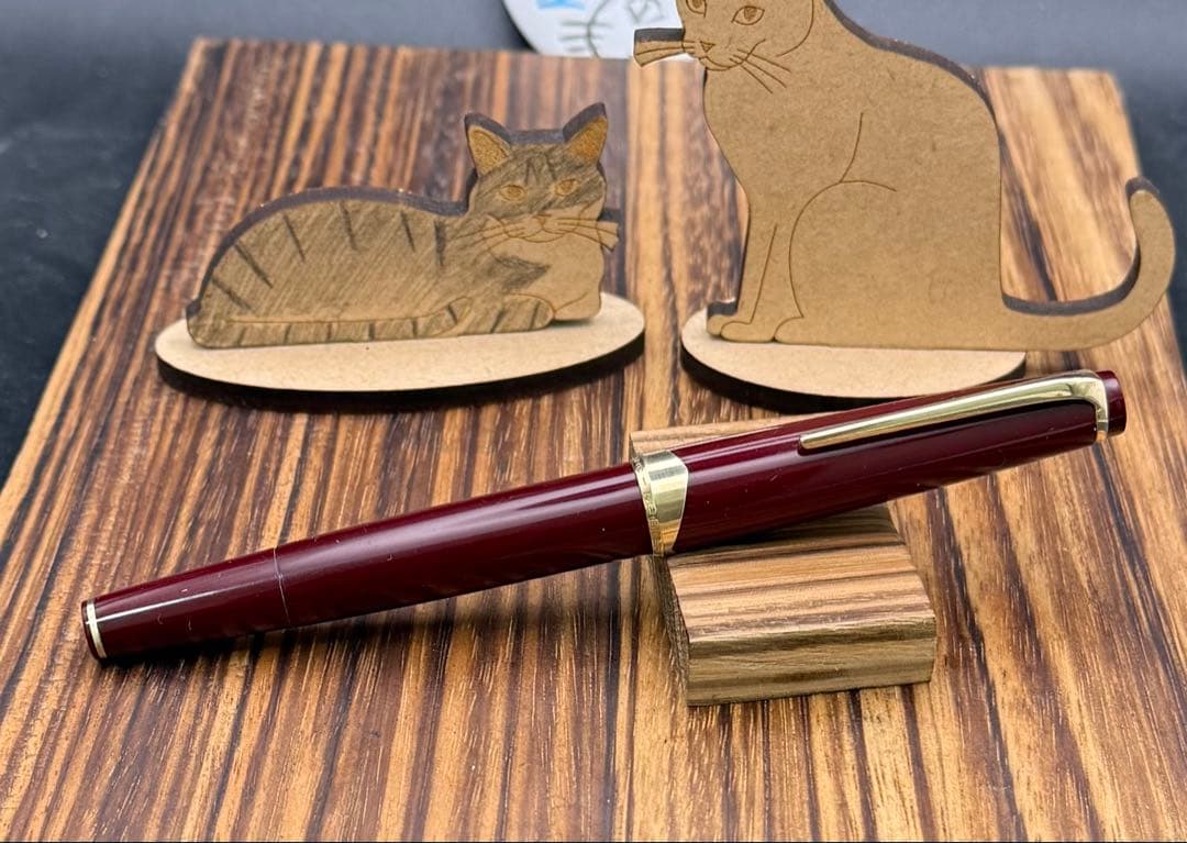 レア MONTBLANC 万年筆 NO.12 ボルドー F 18C