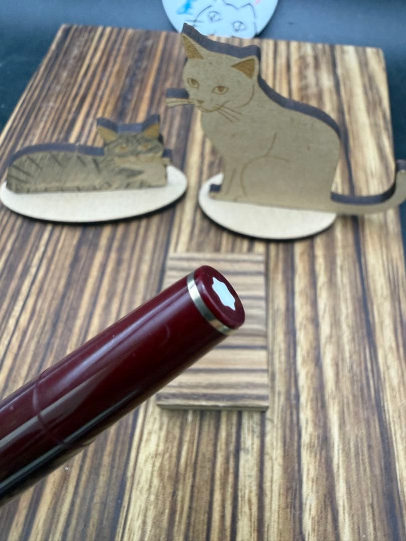 レア MONTBLANC 万年筆 NO.12 ボルドー F 18C