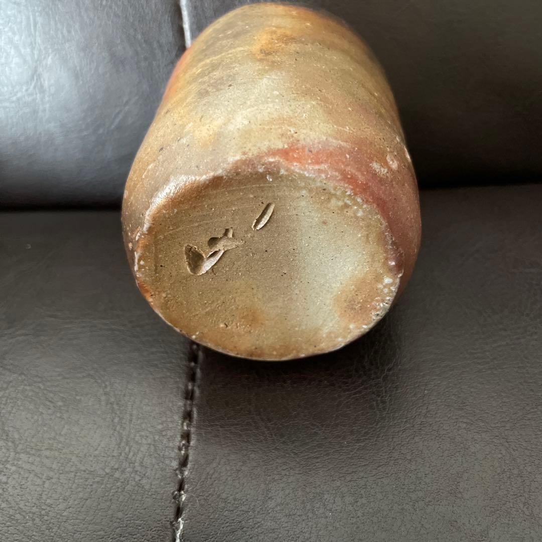 ☆茶3 美品　伊勢崎競　備前肩衝茶入　共箱　出来良