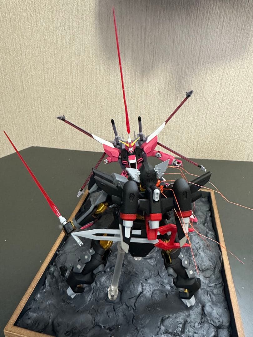 ガンダムジオラマ　インフィニットジャスティス弍式　ブラックナイトスコードシヴァ