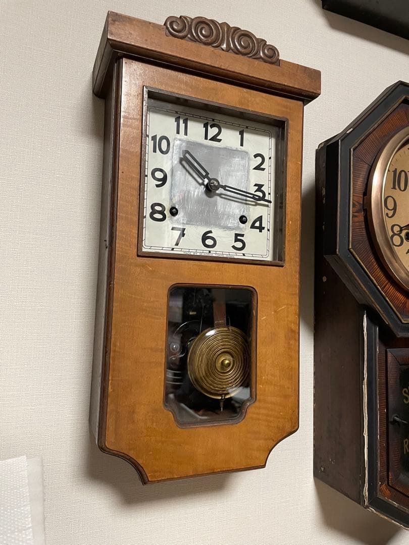 振り子時計 精工舎 8日巻 完動品