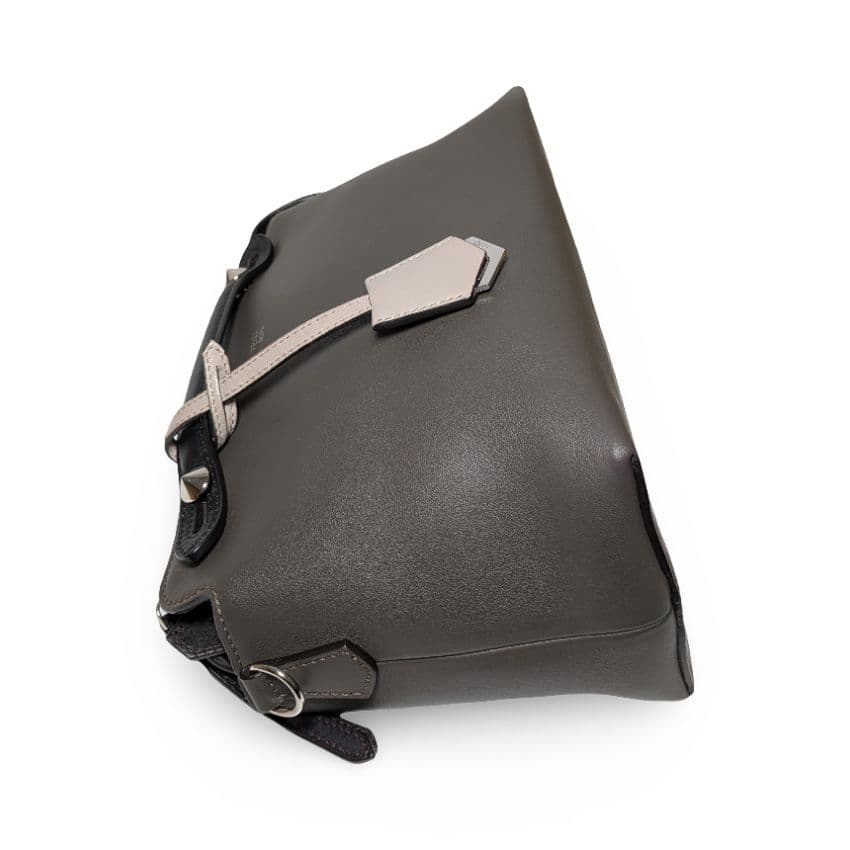 【極美品】FENDI バイザウェイミディアム　グレー ショルダーバッグ