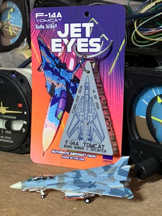TOPGUN F-14 トムキャット 実機 タグ キーホルダー トップガン