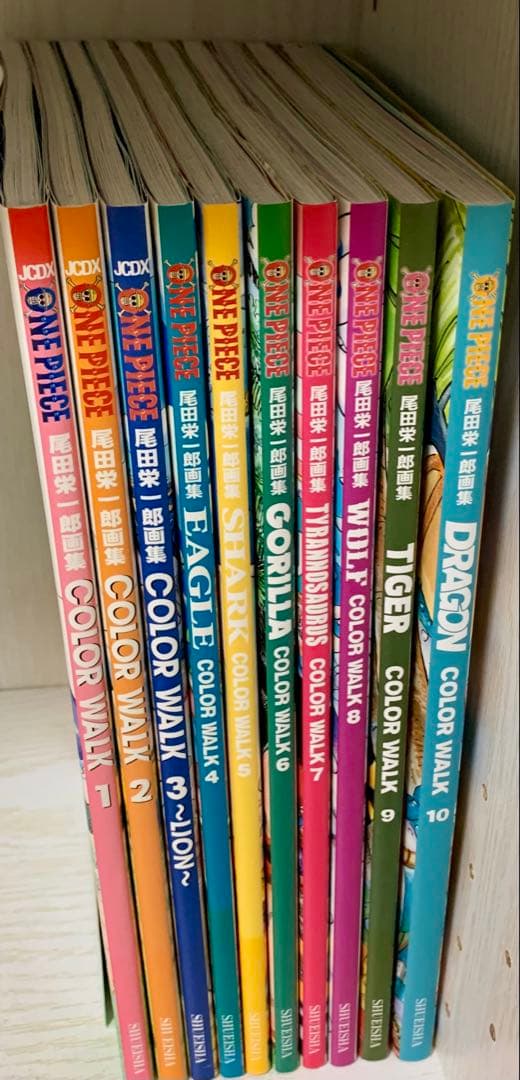 【美品】ONE PIECE 尾田栄一郎画集COLOR WALK 1〜10 セット