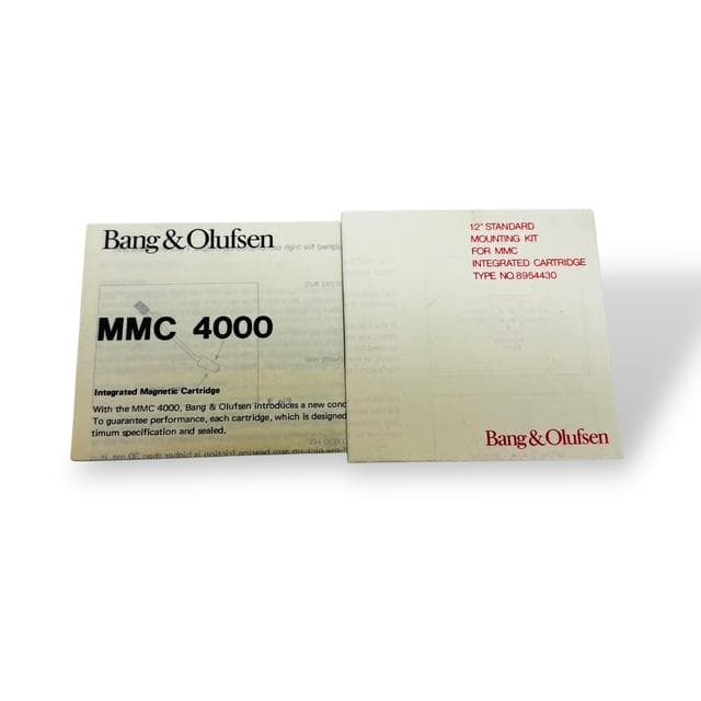 【希少】B&O MMC-4000 カートリッジ 専用ケース/メンテナンス用具付属