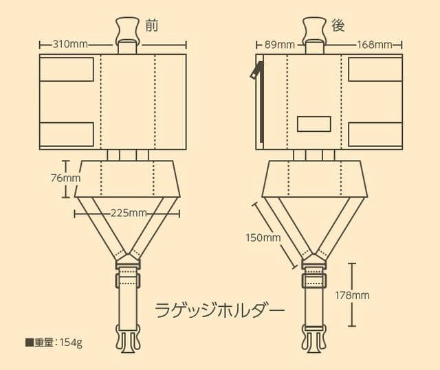 荷物をドッキングさせて移動を助ける。変身するオーガナイザーバッグ