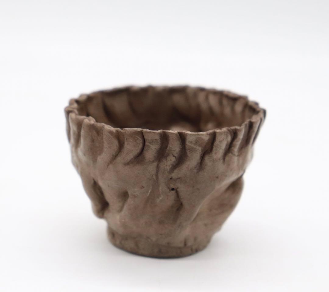 時代　手捏　湯呑み4点　茶器　送料込み0530