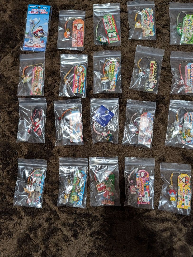 本日値下終了！キティ ✦ご当地根付ストラップ ✦20個セット✦まとめ売り