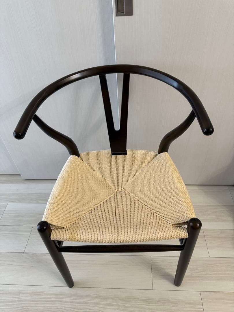 【美品】Yチェア 風 北欧家具 椅子 ダイニングチェア リプロダクト ブラウン